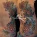 Tattoos - Chrysanthemums and Waves Back Piece - 62901